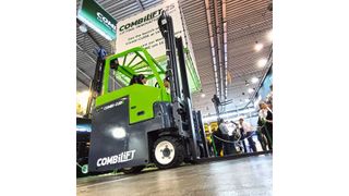 Unschlagbare Wendigkeit für einen Gegengewichtsstapler verspricht Combilift für seinen nagelneuen Combi-Cube, den man auf der Logimat erstmals vorgestellt hat. (Bild: Combilift)