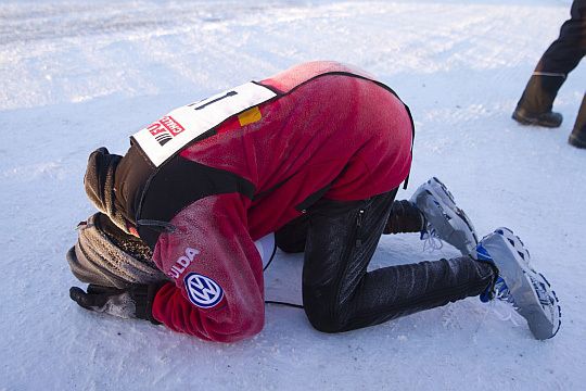 Den Ausdauerlauf verkürzten die Ärzte wegen der extremen Kälte von 15 auf sechs Kilometer. Trotzdem hatten manche Teilnehmer wohl noch nicht genug Schnee gesehen. (Archiv: Vogel Business Media)