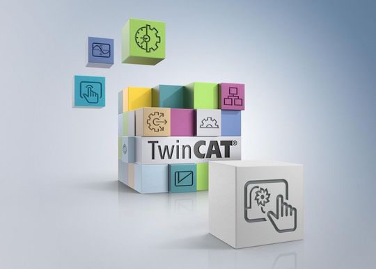 Mit TwinCAT 3 CNC HMI Base und CNC HMI Simulation Server präsentiert Beckhoff auf der AMB 2026 zwei neue Funktionsbibliotheken für CNC-spezifische Nutzeroberflächen.(Bild:  Beckhoff Automation)