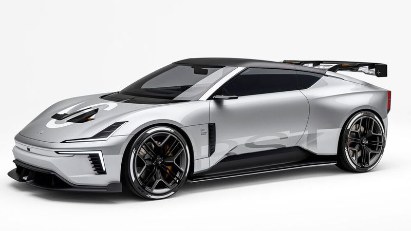 Egal ob mit offenem oder geschlossenem Dach: Der Polestar 6 Concept BST ist immer ein Hingucker. (Bild: Polestar)