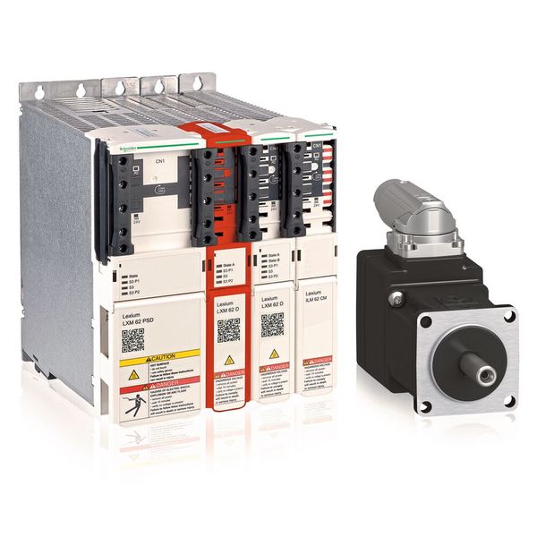Als universellen, kompakten Servoantrieb für mehrachsige Lösungen in modularem Design positioniert SE Lexium 62.  (Bild: Schneider Electric)