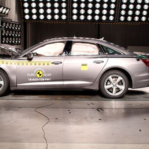 Euro-NCAP hat vier neue Fahrzeuge dem Crashtest unterzogen. Der Audi A6 ...