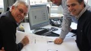 Sind im Autohaus Rosier für die Energiesparprojekte verantwortlich: (v. li.) Manfred Görtz, Hendrik Hille und Martin Völker. (Foto: Rosier)