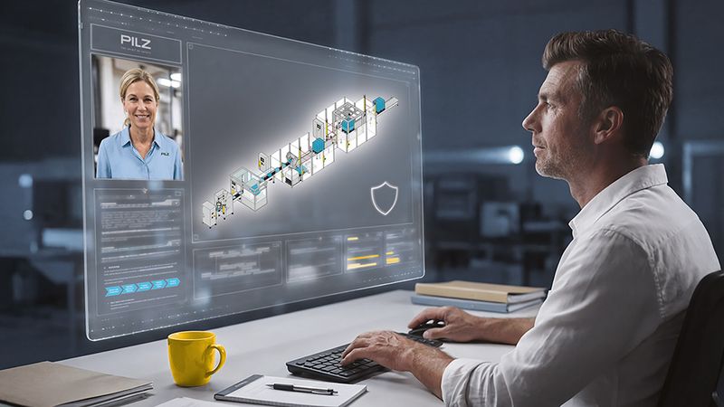 Für mehr Safety: Mit den neuen Industrial Security Services SEM (Security Evaluation of Machinery) und SAM (Security Assessment of Machinery) unterstützt Pilz Unternehmen dabei, Security-Schwachstellen frühzeitig zu erkennen, Risiken zu bewerten und Maschinen nachhaltig abzusichern.(Bild:  © Pilz GmbH & Co. KG)