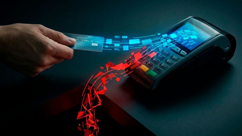 Kartenbetrug fällt Opfern meist erst bei der Abbuchung auf. Banken und Händler müssen ihn früher erkennen, an Mustern zwischen Geräten, Konten und Zahlungen.(Bild:  Gemini / KI-generiert)
