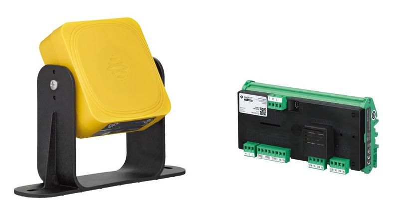 Das sichere Radarsystem LBK ermöglicht eine 3D-Bereichsüberwachung. (Bild: Leuze)