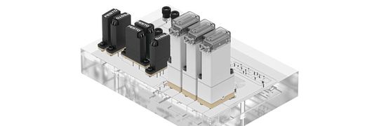 Diffusion Bonded Manifolds: Präzise Fluidik-Lösungen für Labor- und Medizintechnik.(Bild:  Festo)