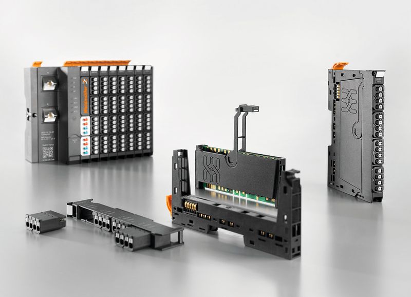 Bild 1: Das modular konzipierte Remote I/O-System „u-remote“ zeichnet sich durch eine steckbare Anschlussebene, hohe Packungsdichte sowie hohe Leistungsfähigkeit aus. (Bild: Weidmüller)