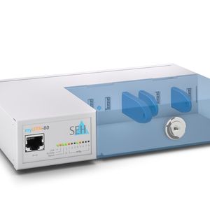 Das Prinzip der Dongleserver: USB-Dongle werden an einem zentralen Ort unter Verschluss platziert und in das bestehende Netzwerk eingebunden.