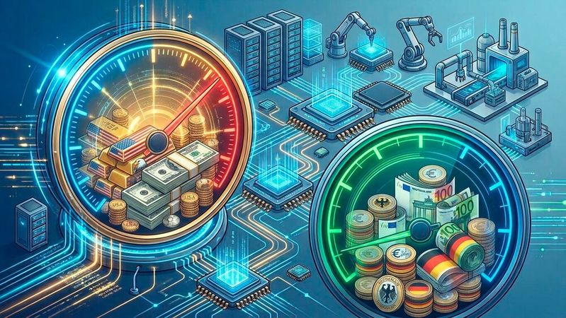 „Der fast fünffache Investitionsabstand ist ein deutliches Warnsignal für den Industriestandort Deutschland“, sagt Dr. Matthias Emler, Partner bei der Managementberatung Horváth. (Bild:  Gemini / KI-generiert)