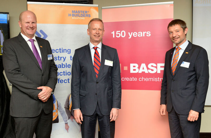 (from left:) Andrew Bailey, Managing Director BASF West Africa, Ingo Herbert, Consul General of the Federal Republic of Germany in Nigeria, Laurent Tainturier, BASF Senior Vice President EUE - CIS, Middle East & Africa at the Plant opening ceremony in Lagos/Nigeria (Picture: Emma Nwawudu/BASF)