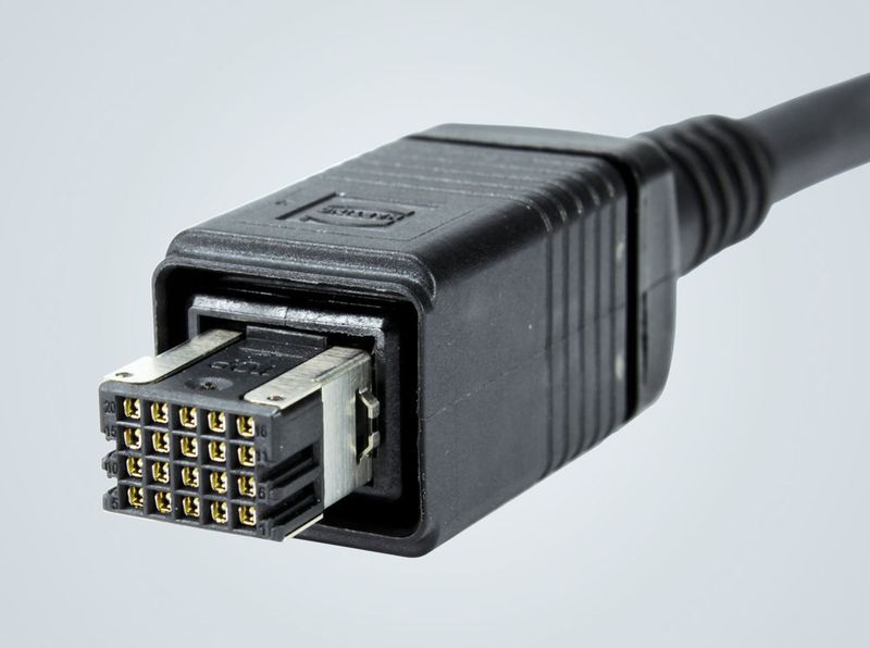 Der Push-Pull Signal geht in neuer 20-poliger Ausführung den gleichen Schritt zur Miniaturisierung. (Bild: Harting)