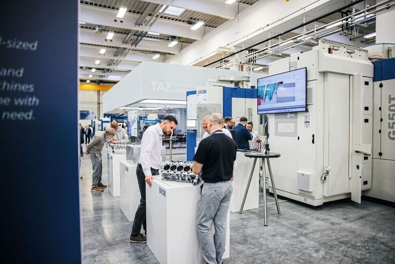 Impressionen vom 1. Tag der Grob-Hausmesse. (Bild: Grob-Werke)