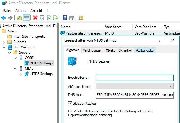 Es müssen ausreichend globale Kataloge im Netzwerk vorhanden sein. (Bild: Joos / Microsoft)