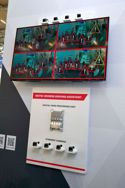 Rückfahrkameras von Motec sind speziell für den Heavy-Duty-Einsatz entwickelt und lassen sich flexibel auf Nutzfahrzeuge, mobile Maschinen und Sichtanforderung anpassen.  (Bild: Sandro Kipar/VCG)