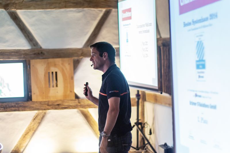 Keynote an diesem Tag: Michael Krämer von serverEye (Bild: Extra Computer)