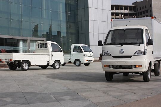 Nutzfahrzeuge der Beepo-Reihe mit Elektroantrieb runden das Fahrzeugprogramm ab. (Archiv: Vogel Business Media)