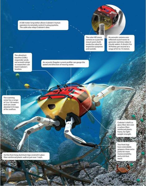 Der Crabbter CR200 ist eine speziell für die Tiefsee entwickelte Roboterkrabbe. (Kiost)