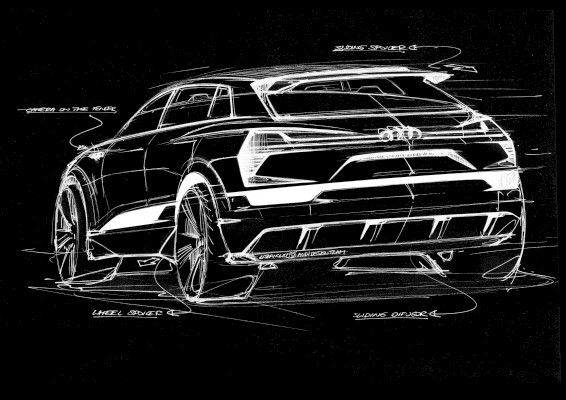Der Audi e-tron quattro: ein Konzeptfahrzeug mit 503 PS und 500 km Reichweite (Bild: Audi)