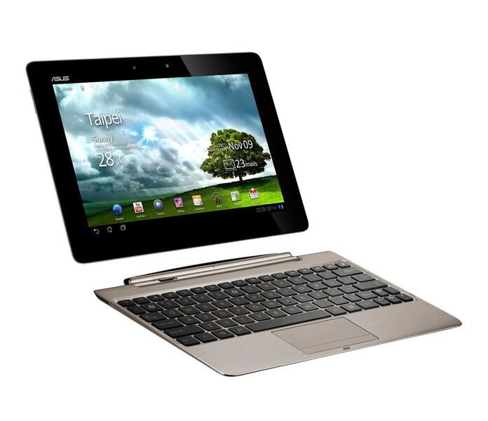Namensgebende Bedeutung für den Tablet-PC hat die mobile Docking-Tastatur, mit der das Tablet zum Notebook transformiert werden kann. (Archiv: Vogel Business Media)