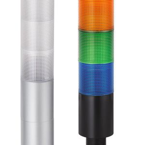 Bei der Version mit farbigen Kalotten leuchten die LED im Inneren der Säule in der Farbe der Außenkalotte, wodurch ein farbintensiveres Leuchtbild entsteht. Die klaren Kalotten hingegen sorgen selbst bei direkter Sonneneinstrahlung für eine eindeutige Signalisierung.
