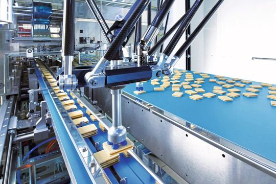 Mit der T-Reihe hat Schubert einen weiteren Robotertyp für seine Pick-and-place-Maschinen entwickelt. Mit der T-Reihe hat Schubert einen weiteren Robotertyp für seine Pick-and-place-Maschinen entwickelt.