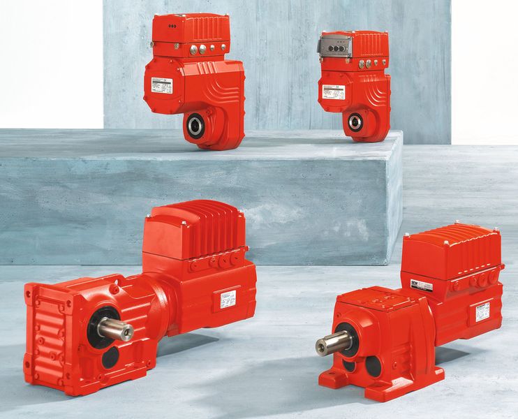 Mit der mechatronischen Antriebseinheit Movigear und dem Getriebe-Elektronikmotor DRC nimmt SEW-Eurodrive eine Vorreiterrolle bei der Entwicklung, Produktion und Vermarktung mechatronischer Antriebssysteme ein. (SEW-Eurodrive)