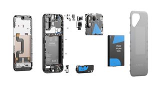 Der modulare Aufbau ermöglicht es, beim Fairphone 5 zehn Bauteile selbst zu tauschenn. (Bild: Fairphone)