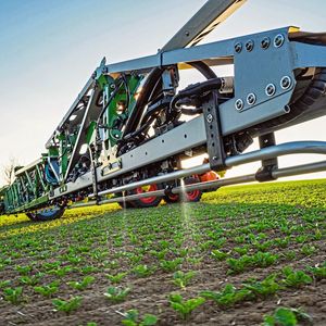 Das Gemeinschaftsprojekt One Smart Spray von BASF und Bosch erkennt und kontrolliert Unkräuter in Echtzeit, sowohl vor (Grün-auf-Braun) als auch nach dem Auflaufen der Saat (Grün-auf-Grün).  (Bild:  BASF)