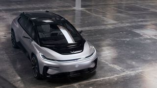 Der FF91 von Faraday Future sollte bereits auf dem Markt sein – nun soll die Produktion im Jahr 2020 starten. (Faraday Future)