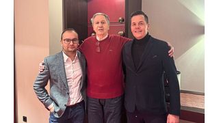 Zum neuen Präsidenten (rechts im Bild) wurde Dr. Johannes Lottermann, CBDO bei Rembe Safety+Control, gewählt. Aleksandar Agatonovic, CEO der Rico Sicherheitstechnik, (links im Bild) fungiert als Vizepräsident. In der Mitte steht der ehemalige Präsident Richard Siwek, der nun zum Ehrenpräsidenten von IND EX ernannt wurde. (Bild: IND Ex)