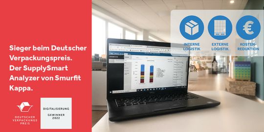 (Mit dem SupplySmart Analyzer konnte Smurfit Kappa den ersten Platz beim Deutschen Verpackungspreis belegen. (Bild: Smurfit Kappa))