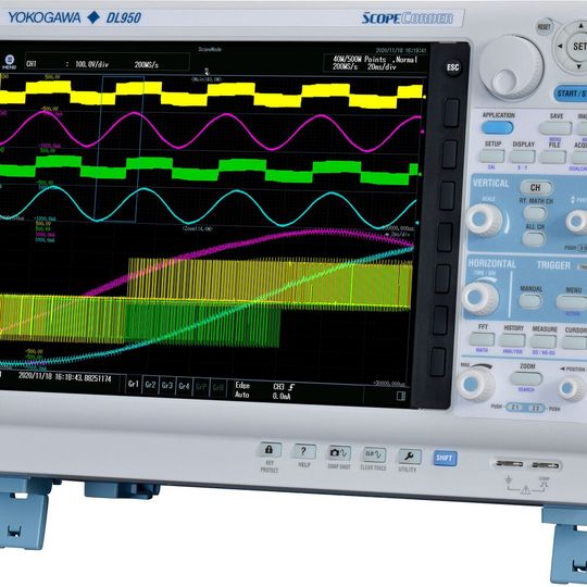 Der ScopeCorder DL950 von Yokogawa in der vierten Generation. Der ScopeCorder DL950 von Yokogawa in der vierten Generation.