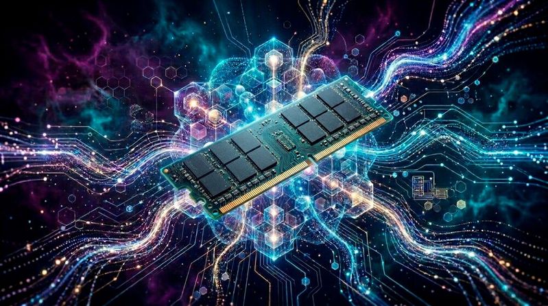 Bei IMC werden die zu verarbeitenden Daten im Arbeitsspeicher eines Rechners vorgehalten.(Bild:  Gemini / KI-generiert)
