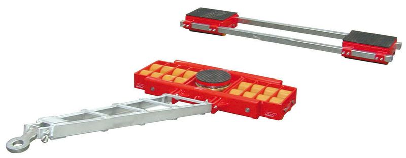Die Serie der Transportfahrwerke ECO-Skate ist in verschiedenen Varianten für 2,4 bis 220 t erhältlich. (HTS Hydraulische Transportsysteme)