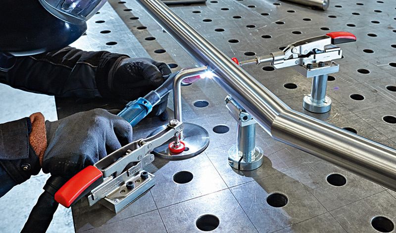 TW28A-STC mit Verlängerung TW28X. (Bild: Bessey)