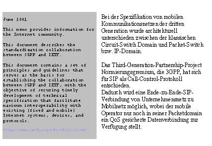 Abbildung 12: Bei der Spezifikation von mobilen Kommunikationsnetzen der dritten Generation wurde architekturell unterschieden zwischen der klassischen Circuit-Switch Domain und Packet-Switch bzw. IP-Domain. (Archiv: Vogel Business Media)