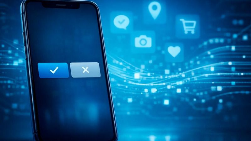 Die deutsche Medien- und Werbewirtschaft missbilligt die App-Tracking-Abfrage auf iPhones.(Bild:  Dall-E / KI-generiert)