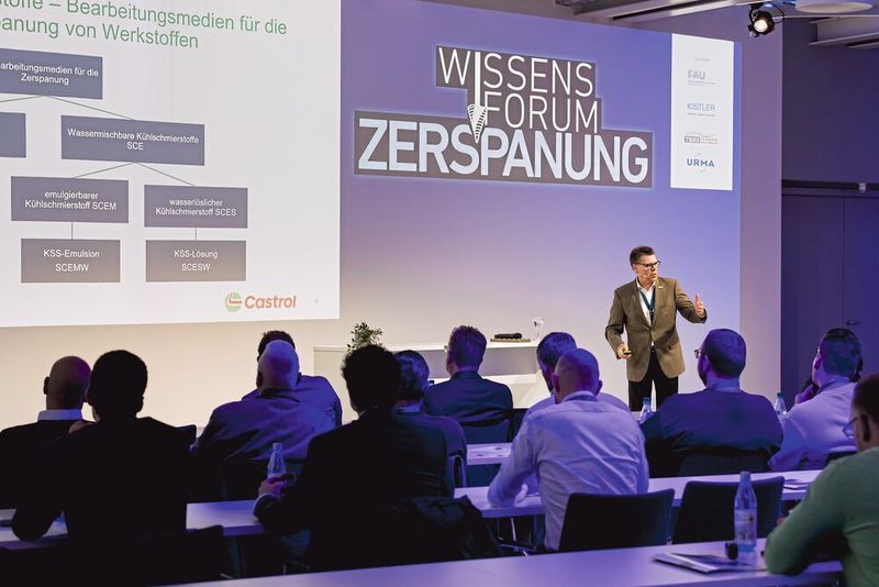 Joachim Görtz, Castrol, zum Thema Kühlschmierstoffe: Mineralölbasierte Emulsionen vs. Synthetische Lösungen – Vor- und Nachteile, Arbeitssicherheit und Entwicklungstrends. (Bild: Stefan Bausewein)