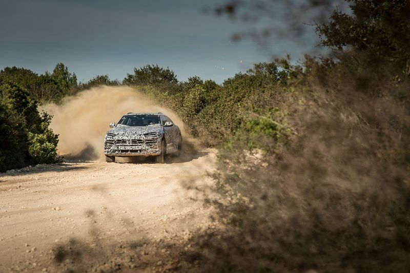 Der Lamborghini Urus in Aktion. (Lamborghini)