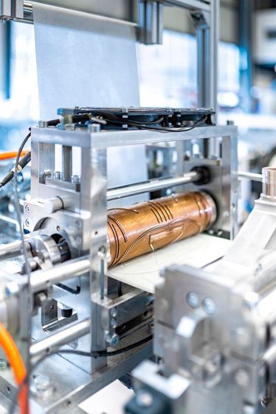 Der für das Konturschweißen eingesetzte Standardkonverter wurde speziell für den kontinuierlichen Schweißmodus entwickelt. Eine Ausgleichskontur am Rand der Bahn gewährleistet eine stabile Amplitude. (Schneider Technologies)