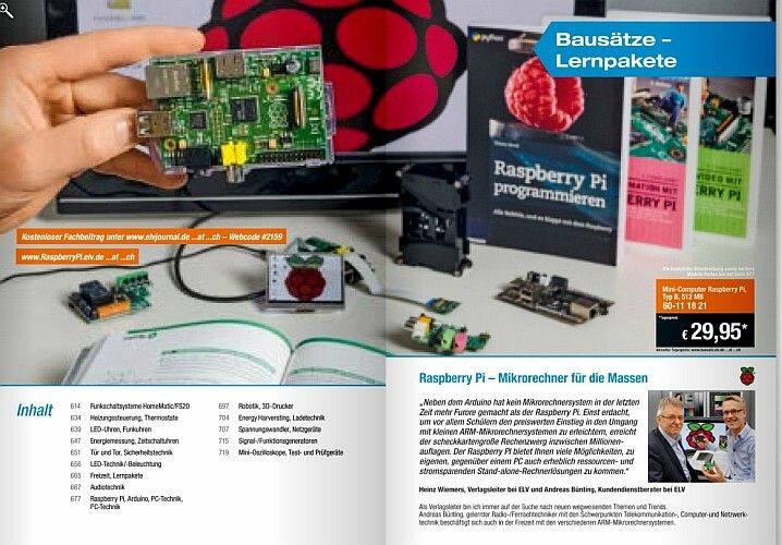 ELV-Katalog 2015: Neuigkeiten, Projekte, Produkte - eine kleine Katalogauswahl (Bild: ELV)