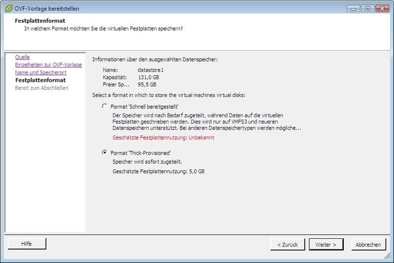 Virtuelle Appliance: Das Backup-Tool, das auf dem Host läuft, wird konfiguriert. (Archiv: Vogel Business Media)