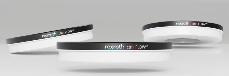 Das Planarsystem ctrlX Flow6D ermöglicht berührungslose Hochleistungs-Beförderung und -Positionierung in sechs Dimensionen. Das Planarsystem ctrlX Flow6D ermöglicht berührungslose Hochleistungs-Beförderung und -Positionierung in sechs Dimensionen.