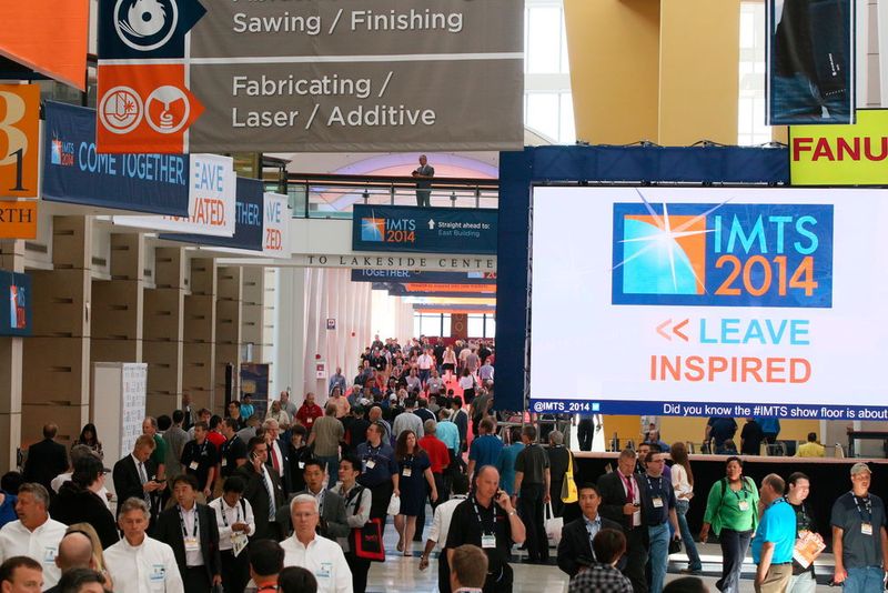 Prospects from the US manufacturing industry meet once every two years in Chicago at the biggest sectoral fair IMTS. (IMTS)