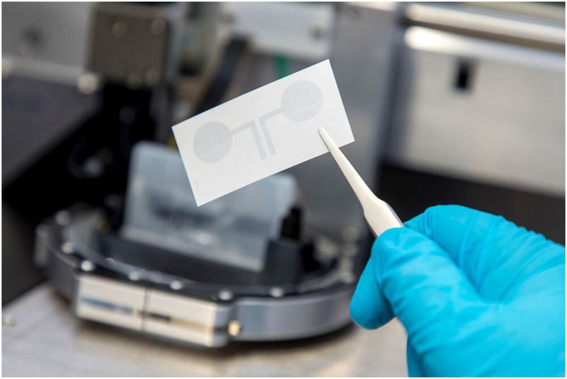 Forscher der TU Graz stellen Tattoo-Elektroden aus dem Drucker vor, die besonders für die medizinische Langzeitdiagnostik attraktiv sind.  (© Lunghammer - TU Graz )