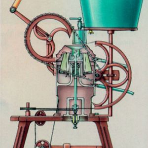 In 1893, Franz Ramesohl and Franz Schmidt manufactured hand-operated centrifuges at the Oelde site, which were patented as “Westfalia” milk centrifuges.