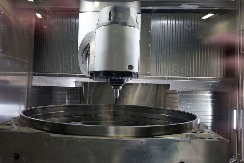 Auch groß dimensionierte Werkstücke lassen sich mit den Bearbeitungszentren von Grob sehr präzise und effizient  bearbeiten. (Bild: Maschinenmarkt/rw)