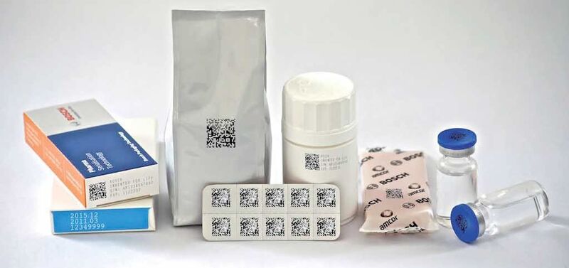 Each pharmaceutical pack must be equipped with a batch number and expiry date. In future, a machine readable code such as a data matrix code with a serial number must be additionally printed onto each pack. The serial number at the package level is one of the most important strategies laid down in recent guidance and legislations. (Picture: Bosch Packaging Technology)