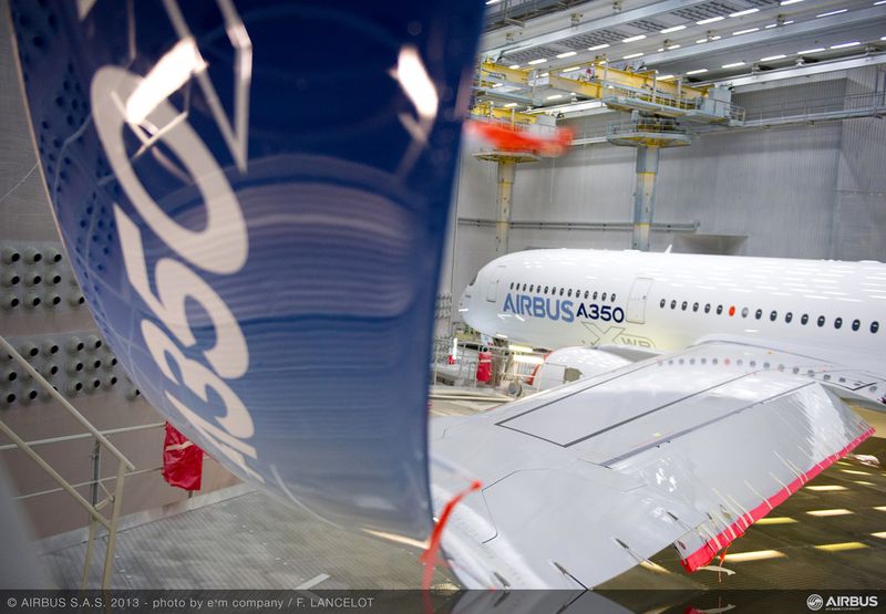 Reduzieren den Luftwiderstand: Die Sharklets an den Flügelenden ( Airbus)